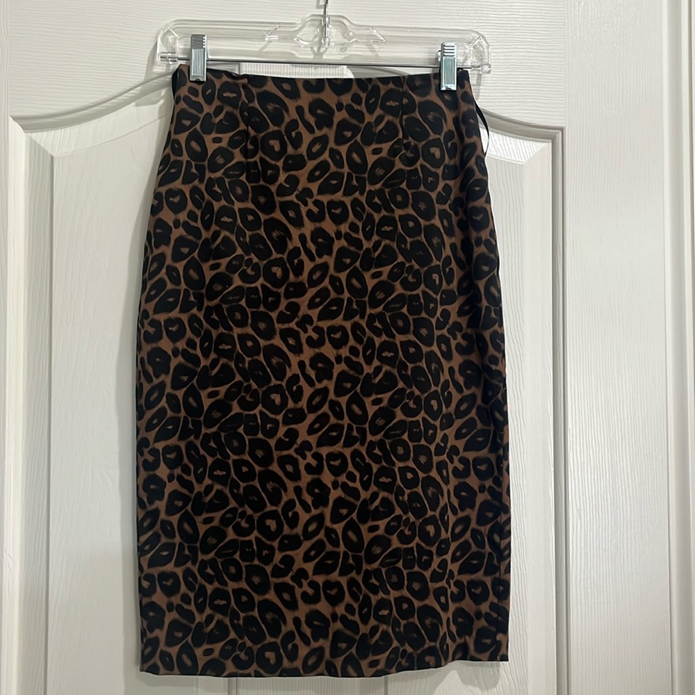 Motel Rocks/ Leopard Print Pencil Skirt/ Size S